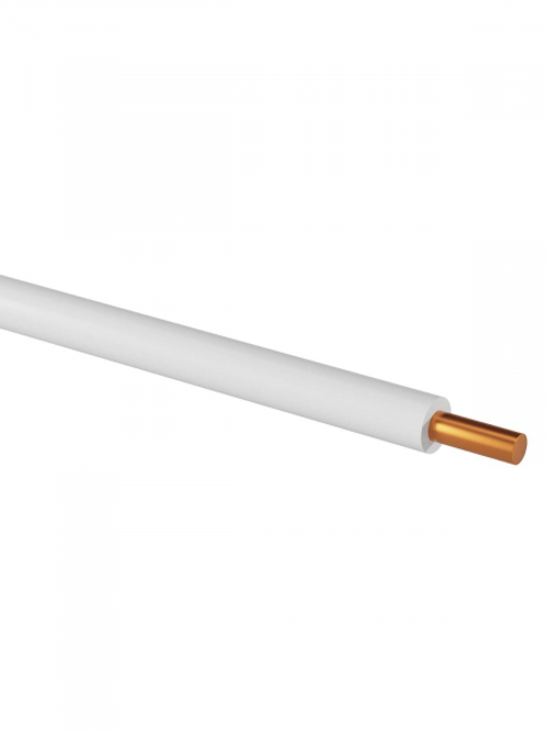 Провод медный ПуВ 2,5 (ПВ-1) ГОСТ (бухта 500) белый TDM