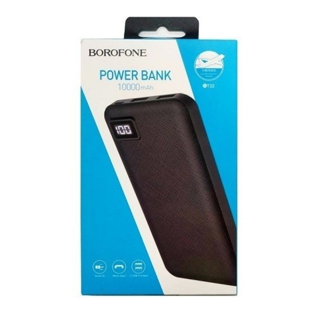 Power Bank 10000mAh, Borofone BT22, черный