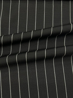 Шерсть костюмно-плательная Raffaele Caruso черная в белую полоску