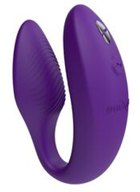 Фиолетовый вибратор 7,8см для пар We-Vibe Sync 2 SNSY2SG4