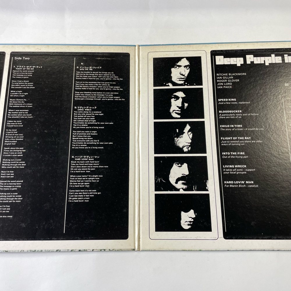 Винтажная виниловая пластинка LP Deep Purple In Rock (Япония 1974) (Без Оби)
