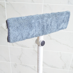 Окномойка с водосгоном, телескоп. рукоятка 123см, (2 сменные насадки из микрофибры 8*28см)