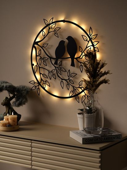 Панно "Птицы на дереве" B