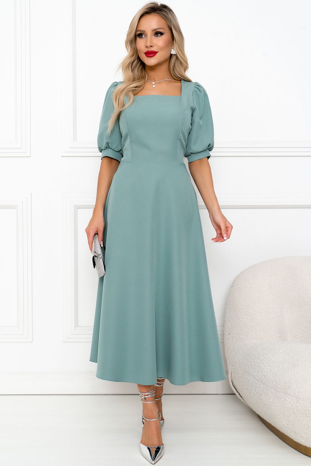 Платье Моника (фисташковый) Р11-1200/4 Nikol (Акция)