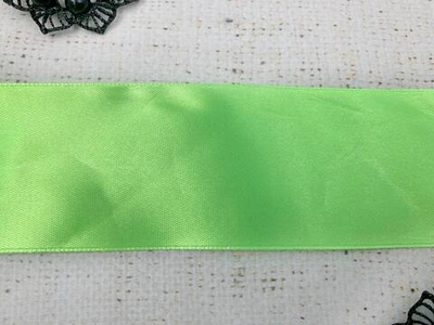 Лента атласная, ш. 5 см, салатовый