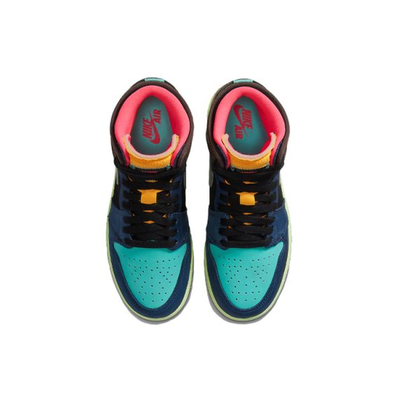 Иордания Air Jordan 1 Детские баскетбольные площадки Высокие Вершины Юнисекс