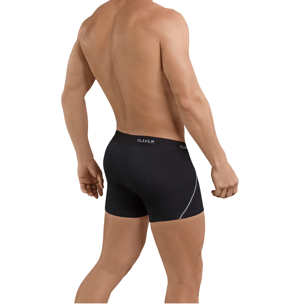 Мужские трусы боксеры черные Clever Moda Stunning Boxer 239911