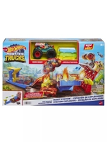 Автотрек Хот Вилс Monster Trucks Взрывная станция HFB12
