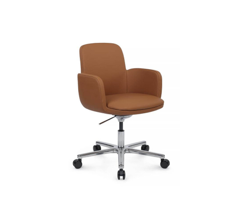 Офисное кресло Riva Design Charm B2512, натуральная кожа, Светло-коричневый (1A-MB915)