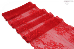 Эластичное кружево, красный, 21 см (Артикул: EK-1009), м