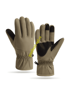 Перчатки тактические армейские утепленные на флисе Песок