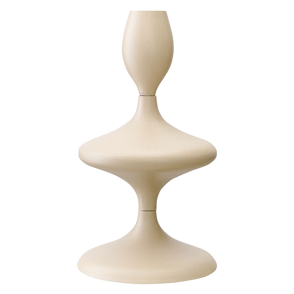 Подсвечник Vivlend, 20 см, бежевый