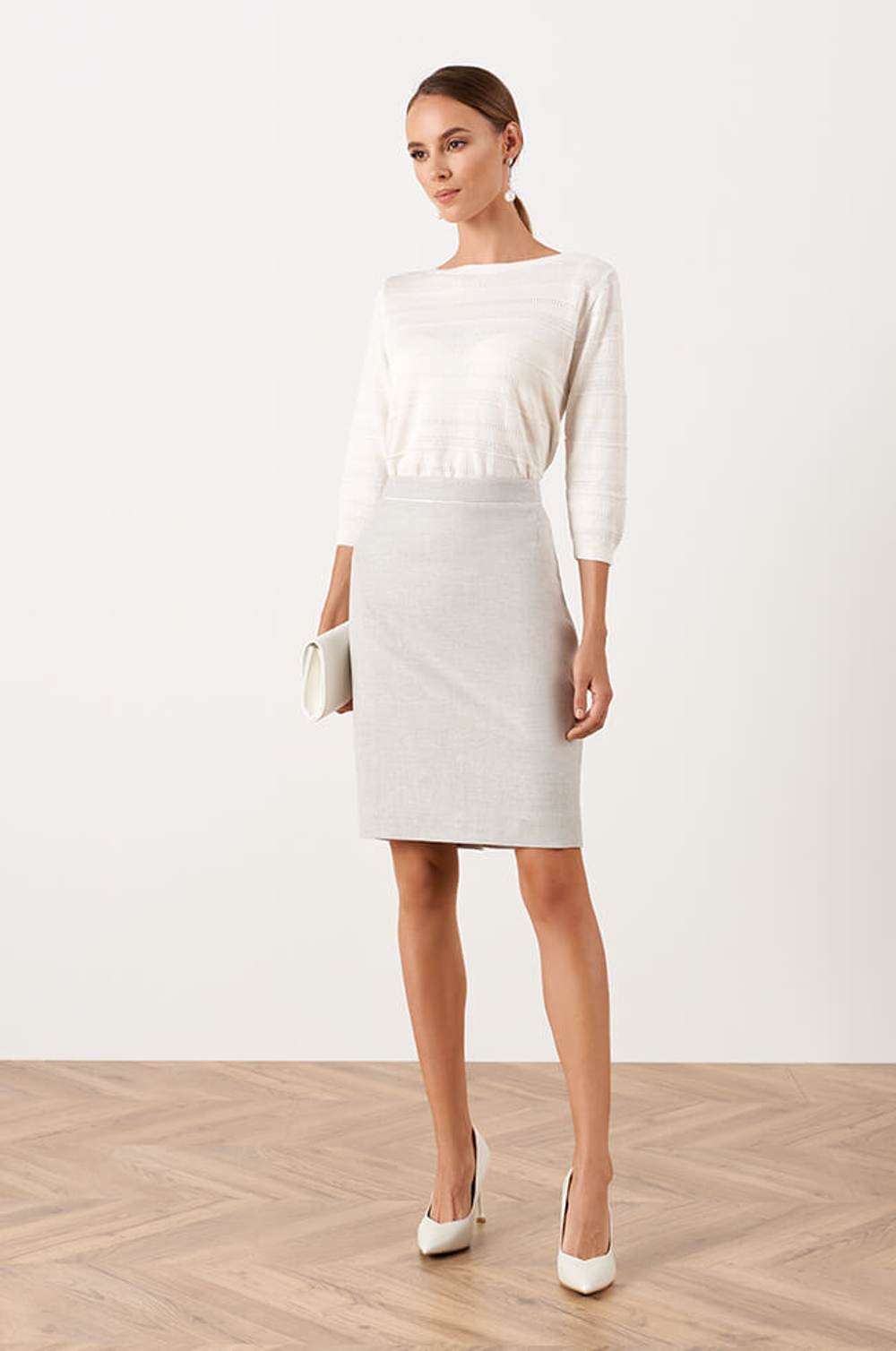 4838 Юбка женская (серый)