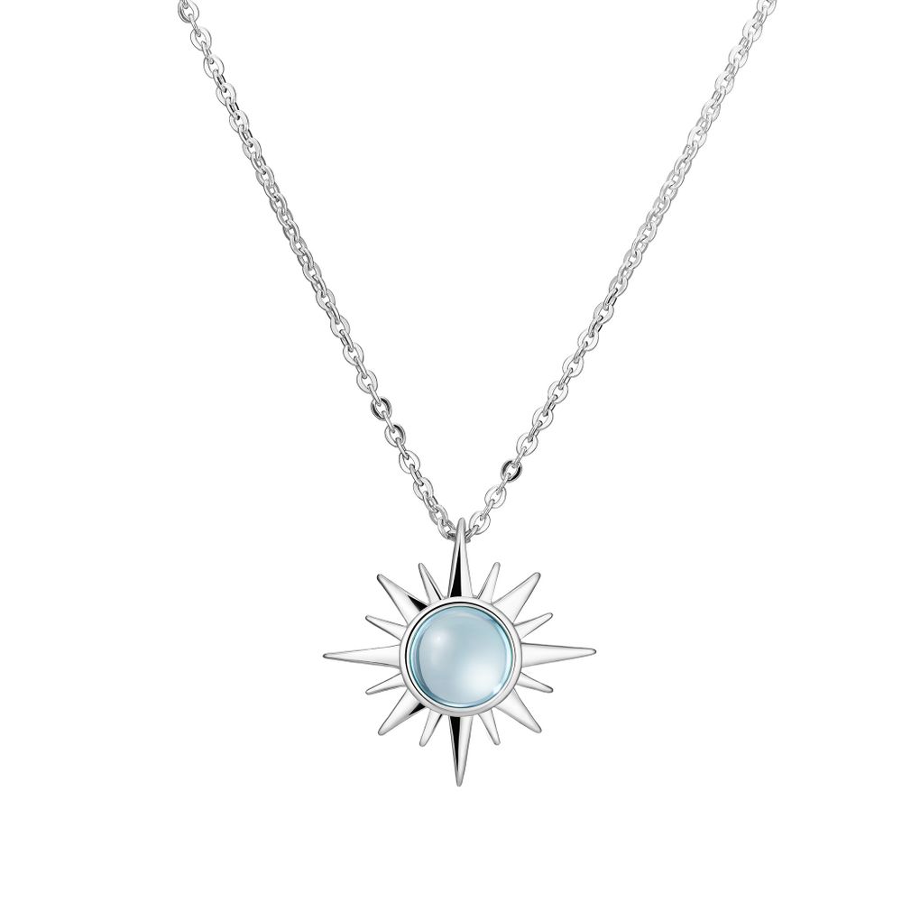 Подвеска Polar c голубым топазом