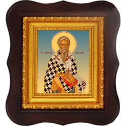 Мефодий равноапостольный, архиепископ Моравский. Икона на холсте.