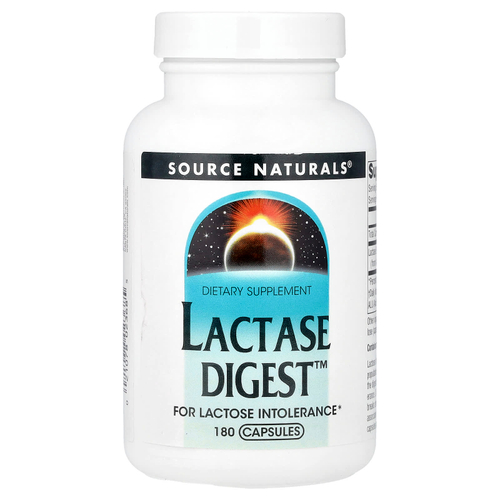 Source Naturals, Lactase Digest™, 180 капсул (90 мг в 1 капсуле)
