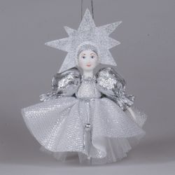Ёлочная игрушка "Девочка-звёздочка"