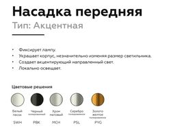 Ambrella Насадка передняя для корпуса светильника с диаметром отверстия D60mm MR16 Насадки 60mm N6123