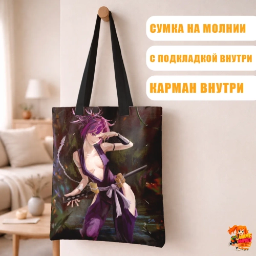 Сумка шоппер с принтом Адский Рай