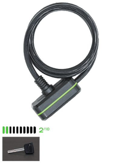 Трос с замком CITADEL CC 150/8/K