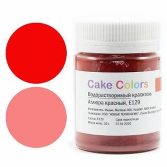 Cake Colors Водорастворимый краситель аллюра красный 10 г