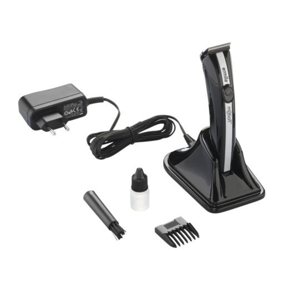 Триммер окантовочный Ermila Motion Nano, 0,4 мм, аккум/сетевой, 1 насадка, серебристый