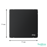 Переключатель 1-кл. ArtGallery IP44 10AX механизм карбон SE GAL441061