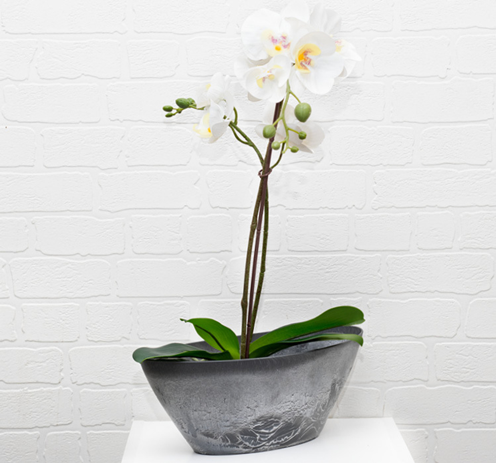 Кашпо МИКРИТ овальное 3,4 л 35,5*17*13см М3109