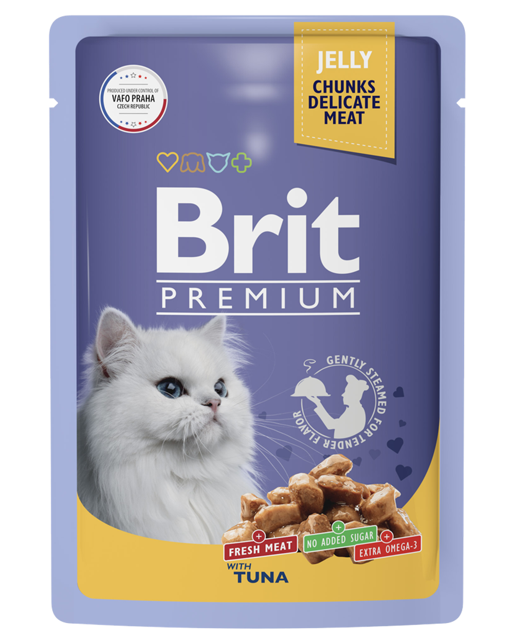 Brit Premium Adult Cat Тунец в желе 85гр.
