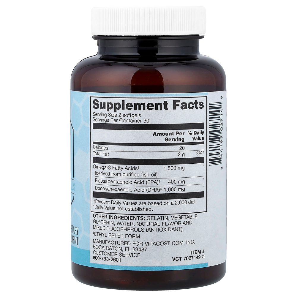 Vitacost, Synergy®, Super DHA Omega-3, 60 мягких таблеток