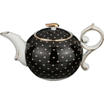 Чайник заварочный черный в горошек 300 85-1007