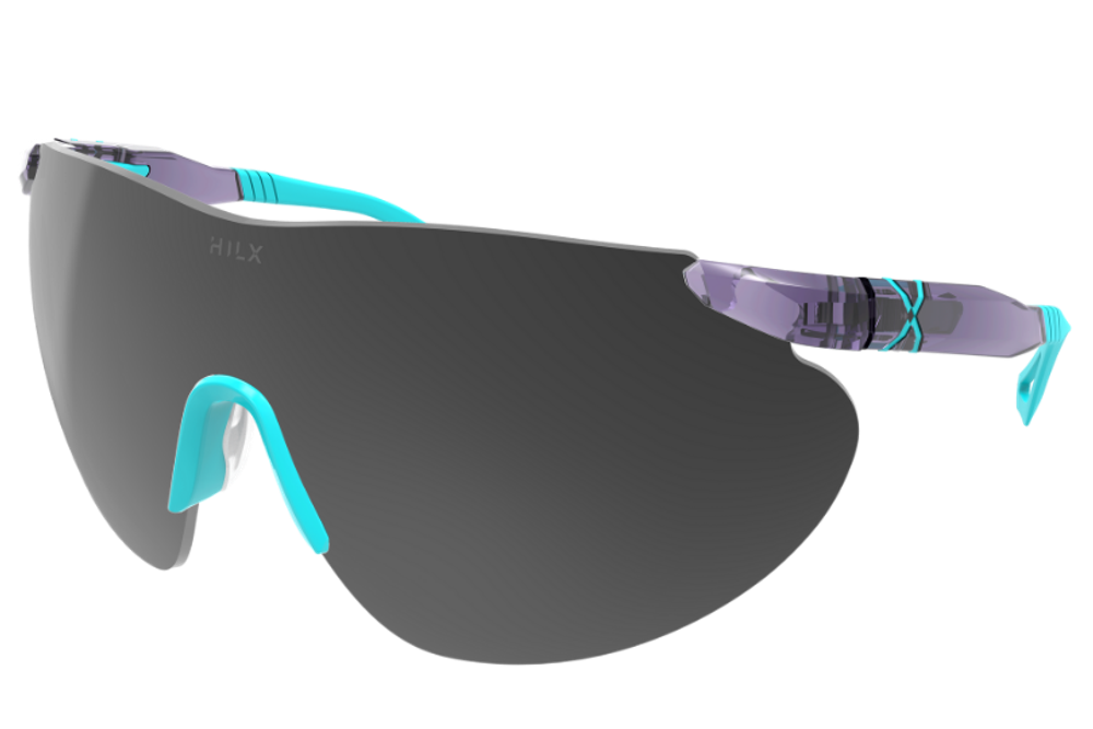 Спортивные очки с диоптриями HILX Domain Shiny Crystal Purple / Black Mirror Lens