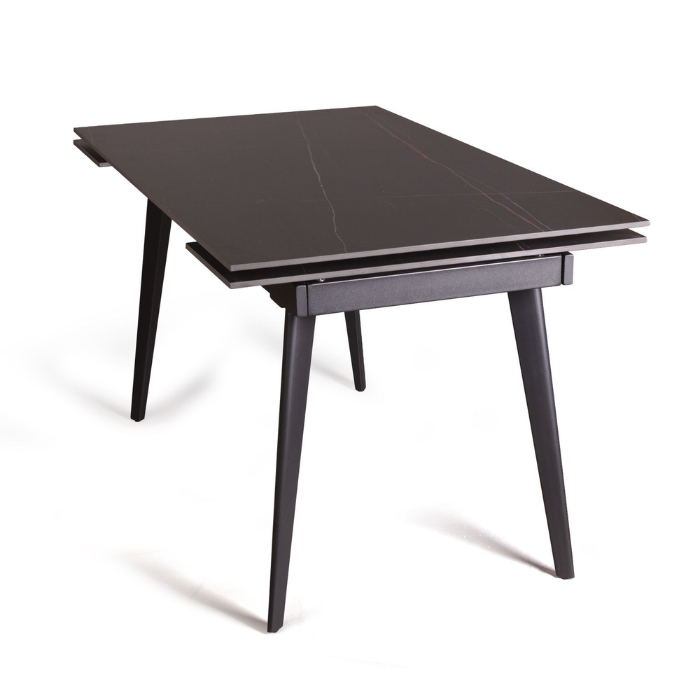 Стол раскладной Buren (140+30+30) керамика черный