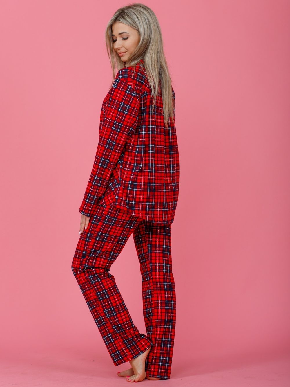 852 Пижама "Красная клетка" SveTekst (Акция)