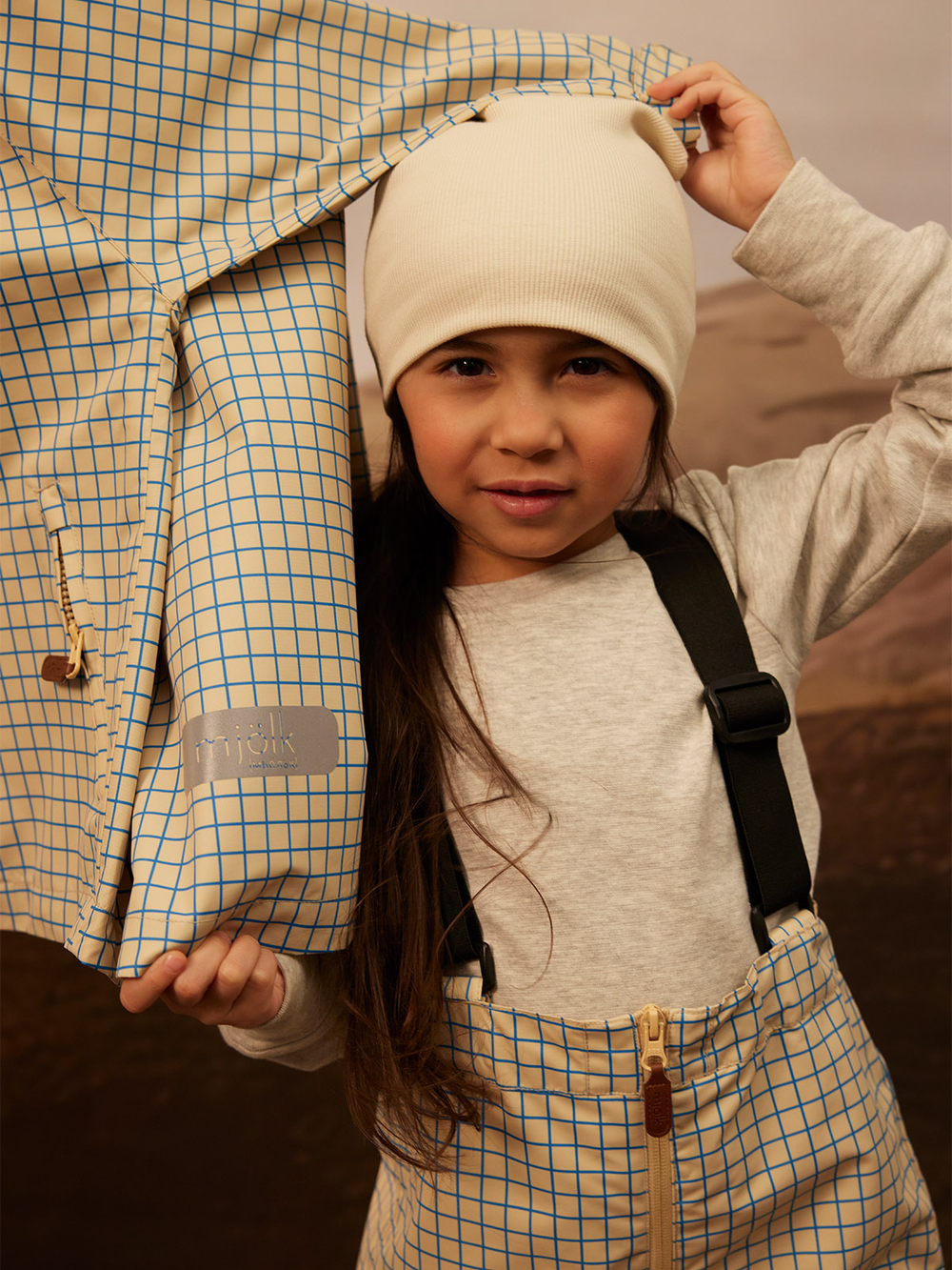 ПРЕДЗАКАЗ Куртка непромокаемая демисезонная Mjölk Graphic Check