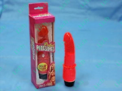 Красный анальный вибромассажер