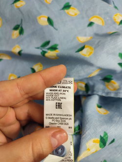 Блузка Marks & Spencer с принтом 52 размер