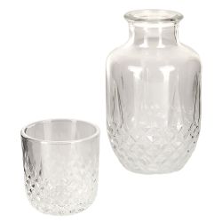 Графин со стаканом, набор 2пр. 570мл/160мл (стекло) (индивидуальная упаковка)