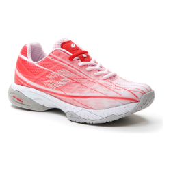 Женские теннисные кроссовки Lotto Mirage 300 SPD All Court Shoe Women - Coral, White