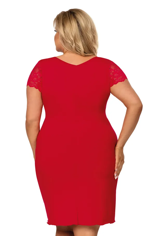Tess plus nightdress Red