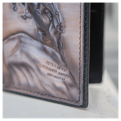 Обложка для паспорта «Городские мотивы» серая