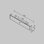 Настенный светодиодный светильник Maytoni Bracket MOD492WL-L12BK