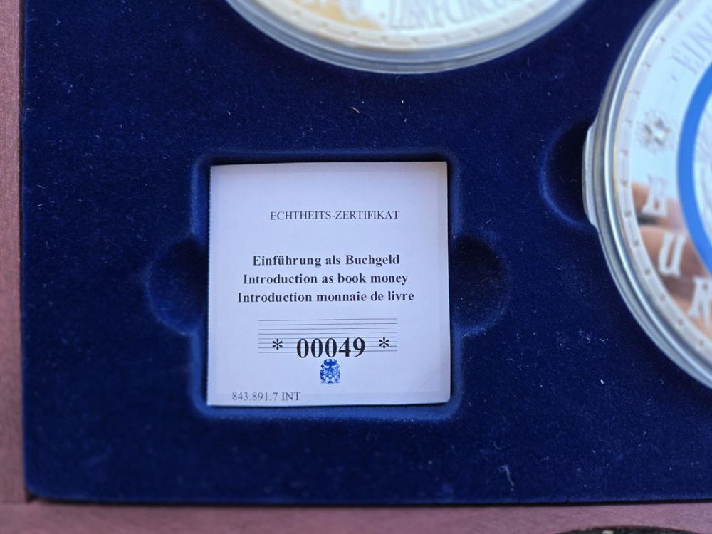 Europe. Exclusive 2 Euro Commemorative Medals Set — Celebrating 15 Years of Euro Currency