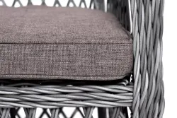 "Катания" обеденная группа плетеная на 6 персон, цвет графит