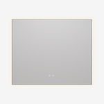 Зеркало Vincea LED VLM-4F100GM-2 1000х800 c сенсорным выключателем, антизапотевание, вороненая сталь