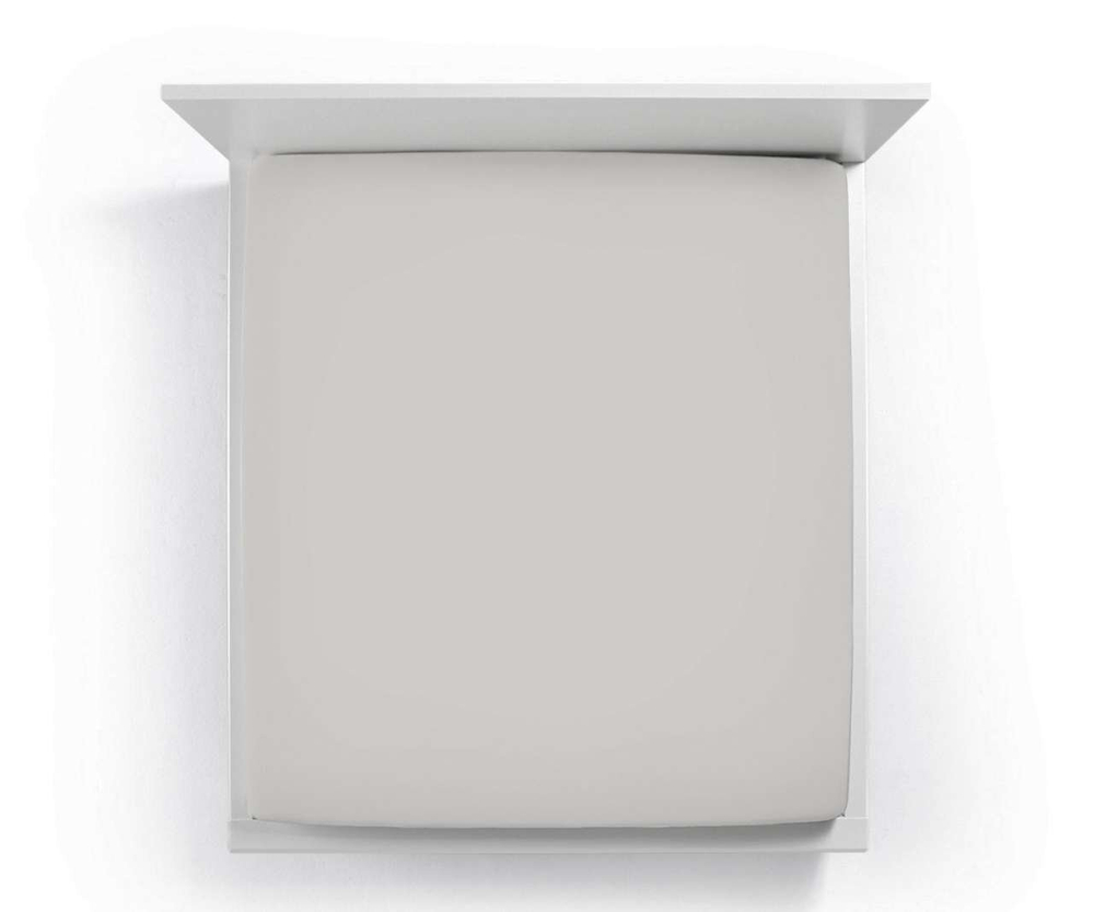 Простыня на резинке 140x200-160x200 Formesse Bella Donna Jersey 0701 grey