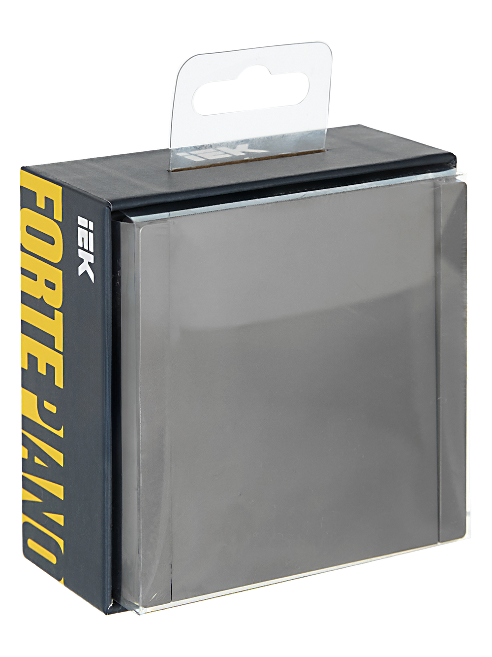 FORTE&PIANO Выключатель 1-клавишный проходной 10А FP503 сталь IEK