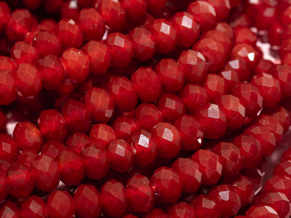 Бусины из агат 6х4мм, рондель (10шт)