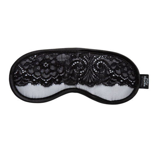 Атласная маска на глаза с кружевом Fifty Shades of Grey Play Nice Satin and Lace Blindfold