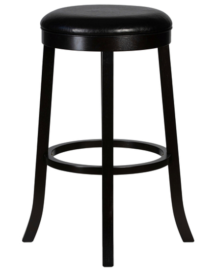 Круглый барный табурет DOBRIN BOB BAR, капучино, черный